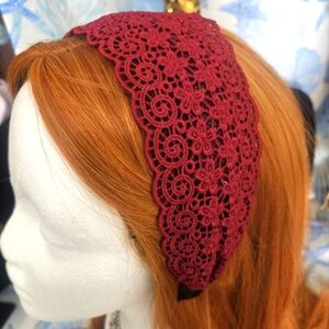 Red Lace Headband
